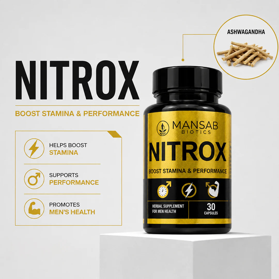 MANSAB BIOTICS Tila Shahi Oil + Nitrox Capsules Combo